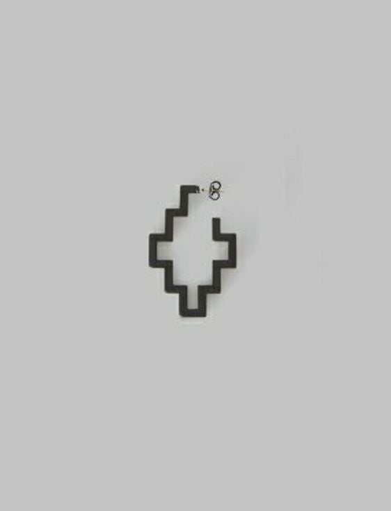 MARCELO BURLON/マルセロブロン/SINGLE BIG CROSS EARRING/BLACK/ブラック