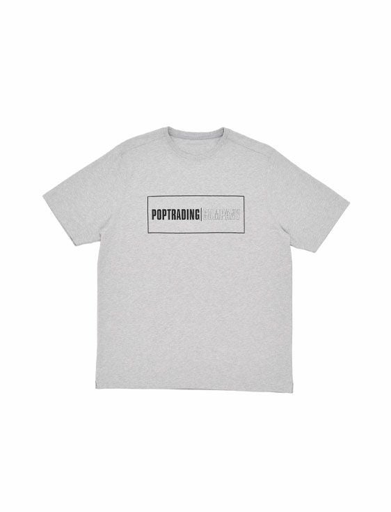 POP TRADING COMPANY/ポップトレーディングカンパニー/POP THIS HEAD T-SHIRT IN HEATHER GREY/グレー