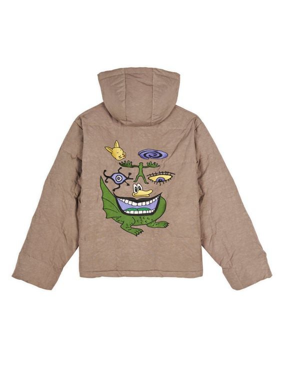 BRAIN DEAD/ブレインデッド/DIMENSION PUFFER JACKET/BEIGE/ベージュ