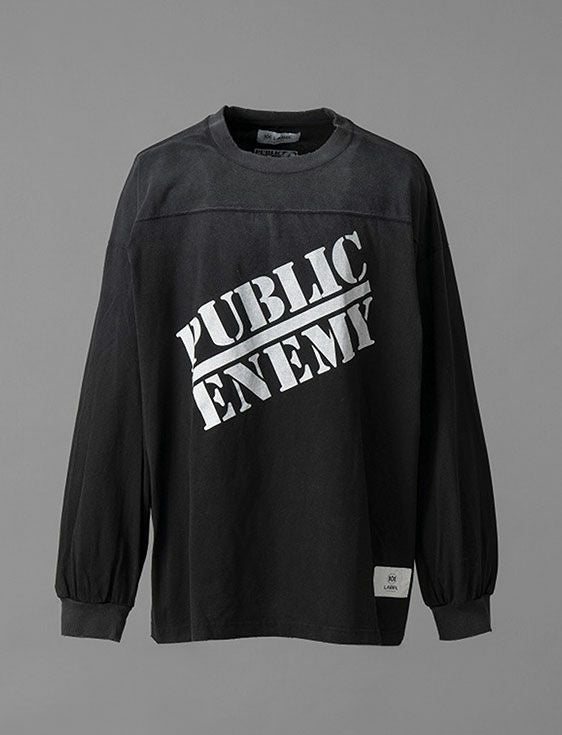 MA LABEL BY MAISON SPECIAL/エムエーレーベルバイメゾンスペシャル/PUBLIC ENEMY Prime-Over L/S Tshirt #1/BLACK/ブラック