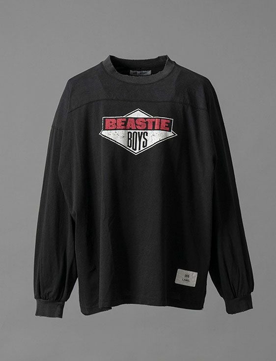 MA LABEL BY MAISON SPECIAL/エムエーレーベルバイメゾンスペシャル/BEASTIE BOYS Prime-Over L/S Tshirt #1/BLACK/ブラック
