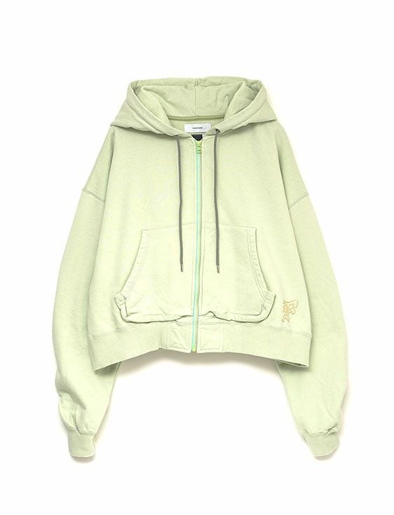 FACETASM/ファセッタズム/CROPPED ZIP-UP HOODIE/MINT/ミント