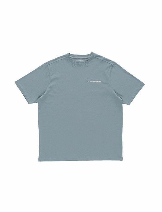 POP TRADING COMPANY/ポップトレーディングカンパニー/BYOBSS LOGO T-SHIRT/BLUE/ブルー