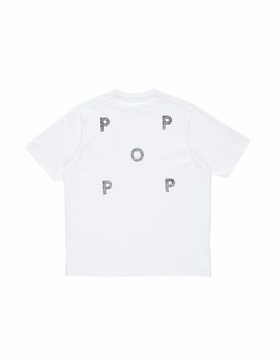  POP TRADING COMPANY/ポップトレーディングカンパニー/INSIDE LOGO T-SHIRT WHITE/WHITE/ホワイト
