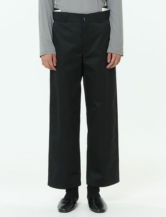 SHOOP/シュープ/PLEATED LOOSE FIT TROUSERS/BLACK/ブラック