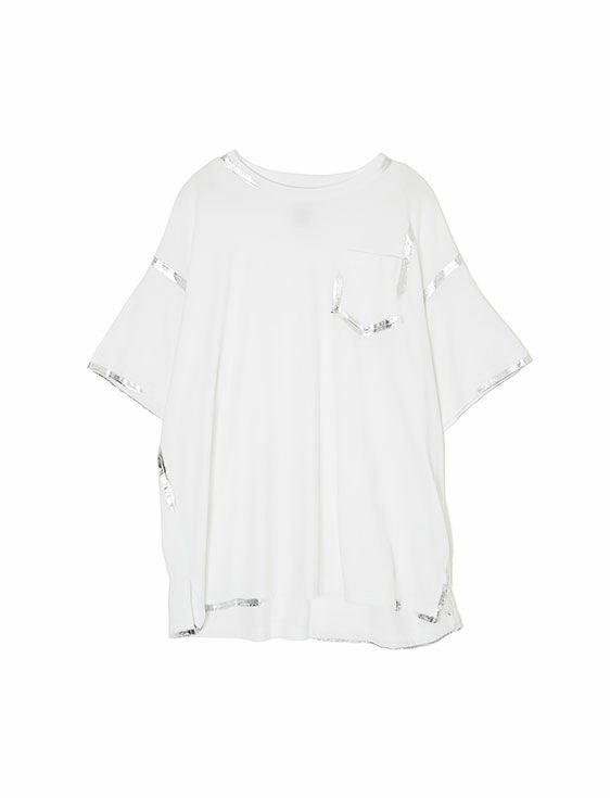 FACETASM/ファセッタズム/FOIL BIG TEE/WHITE/ホワイト