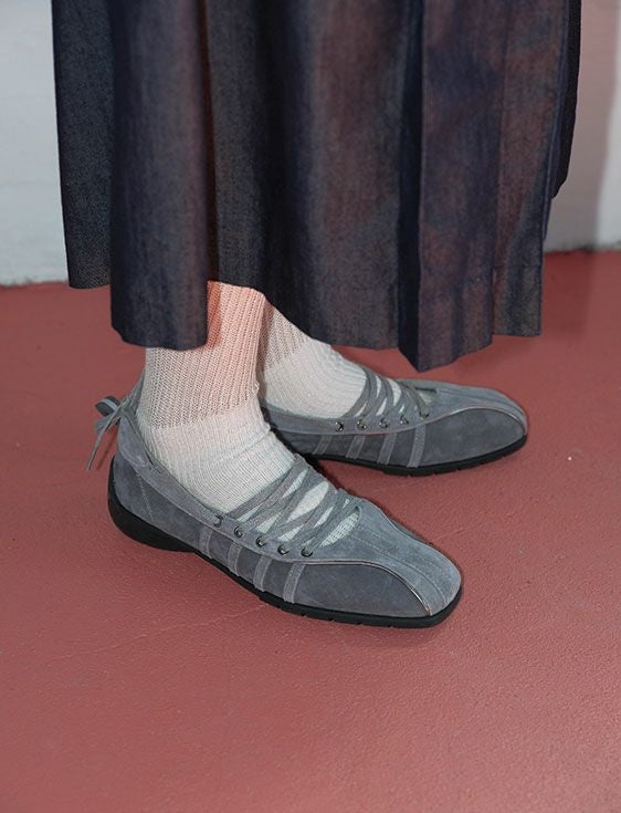 ROCKFISH WEATHERWEAR/ロックフィッシュウェザーウェア/BLISS LACE-UP SNEAKERS(SUEDE)/GRAY/グレー