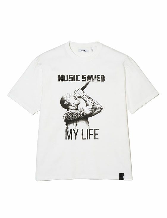 MSML/エムエスエムエル/SCREAM T SHIRT/WHITE/ホワイト