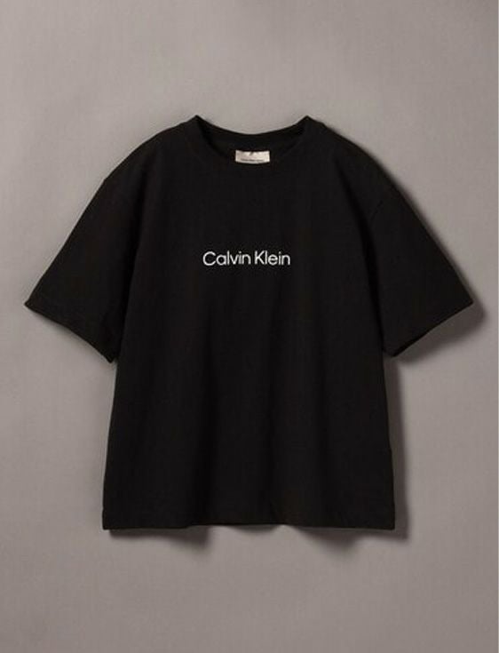 CalvinKlein/カルバンクライン/SS RELAXED STANDARD LOGO TEE/BLACK/ブラック