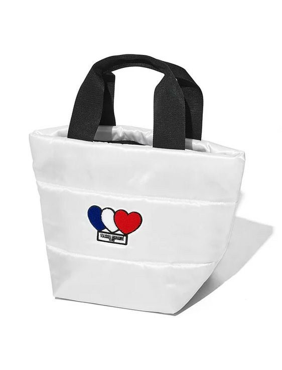 MAISON HONORE/メゾンオノレ/3Heart Patch - Tote Bag White/ホワイト