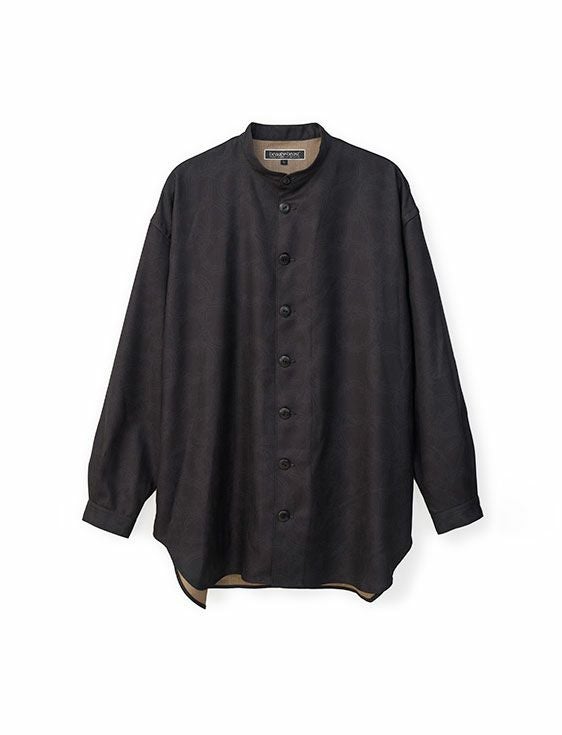 beauty beast/ビューティービースト/ Barbed Wire Stand Collar Shirt/BLACK/ブラック