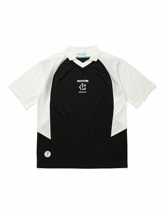 ICECREAM/アイスクリーム/FOOTBALL SS SHIRT/BLACK/ブラック