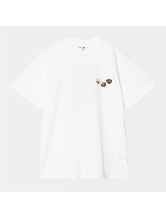 Carhartt WIP/カーハートダブリューアイピー/S/S BUTTON T-SHIRT/WHITE/ホワイト
