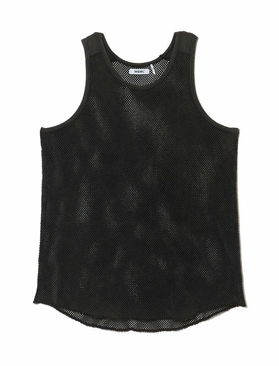 MSML/エムエスエムエル/MESH TANKTOP/BLACK/ブラック