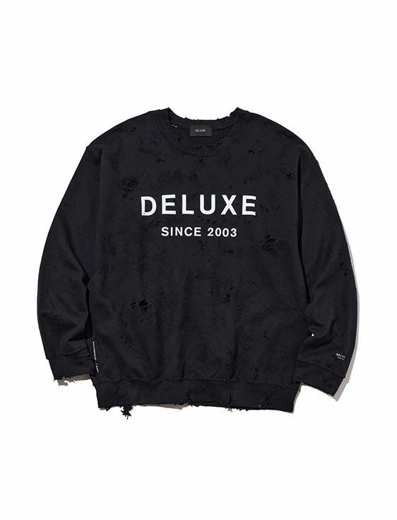 DELUXE/デラックス/DELUXE LOGO SAVAGE CREW/BLACK/ブラック
