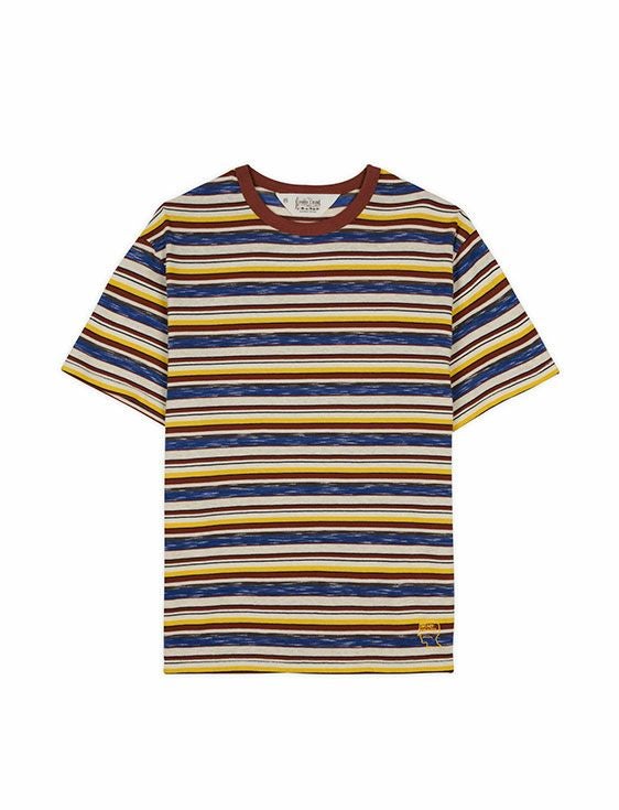 BRAINDEAD/ブレインデッド/TONI STRIPE T-SHIRT/YELLOW/イエロー