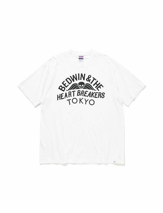 BEDWIN & THE HEARTBREAKERS/ベドウィン/S/S PRINTED TEE FONDA/WHITE