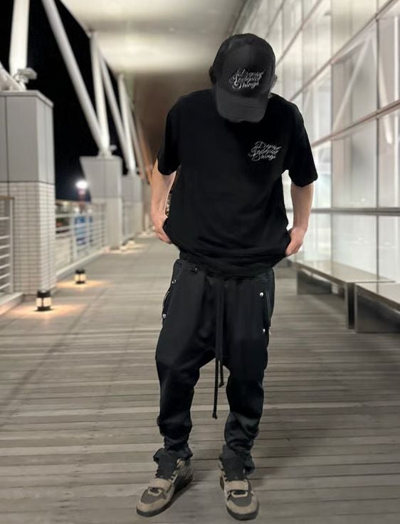 INDEPICT/インデピクト/JERSEY DOT TRACK PANTS/BLACK/ブラック