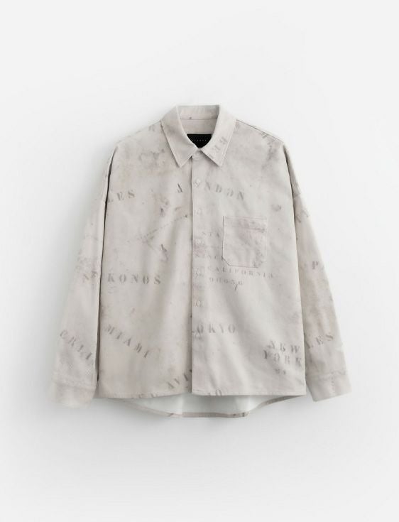 STAMPD/スタンプド/Duffle Print Buttondown/BEIGE/ベージュ