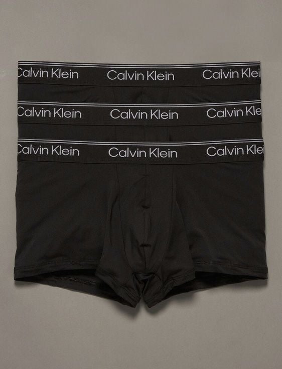 CalvinKlein/カルバンクライン/MICRO STRETCH LOW RISE TRUNK 3PK/BLACK/ブラック