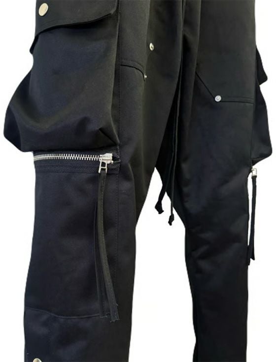INDEPICT/インディピクト/HIGH RISE CARGO TROUSER/BLACK/ブラック