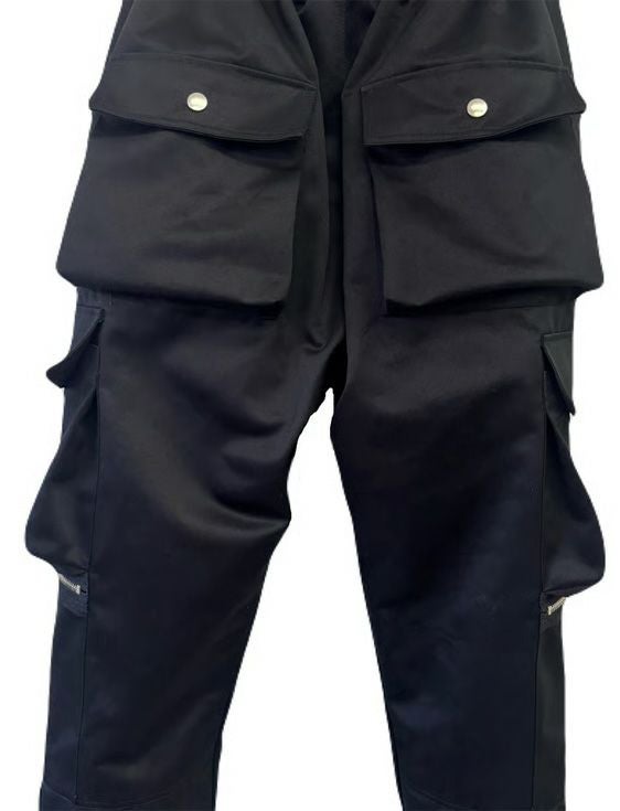 INDEPICT/インディピクト/HIGH RISE CARGO TROUSER/BLACK/ブラック