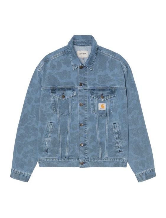 Carhartt WIP/カーハート　ダブリューアイピー/DUCK HELSTON JACKET Camo Duck Blue bleached/INDIGO/インディゴ