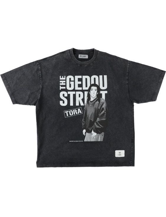 MA LABEL BY MAISON SPECIAL/エムエーレーベルバイメゾンスペシャル/GEDOU STREET 'TORA' T-Shirt Black/BLACK/ブラック
