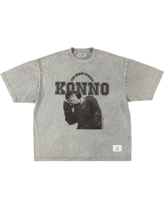 MA LABEL BY MAISON SPECIAL/エムエーレーベルバイメゾンスペシャル/GEDOU STREET 'KONNO' T-Shirt Grey/GREY/グレー
